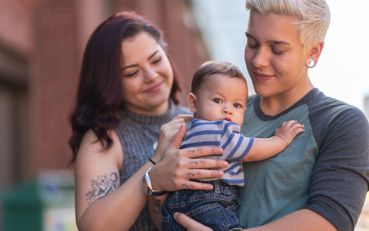 parents and a baby